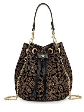 NWT Signed Patricia Nash Volania Velvet Drawstring Bag